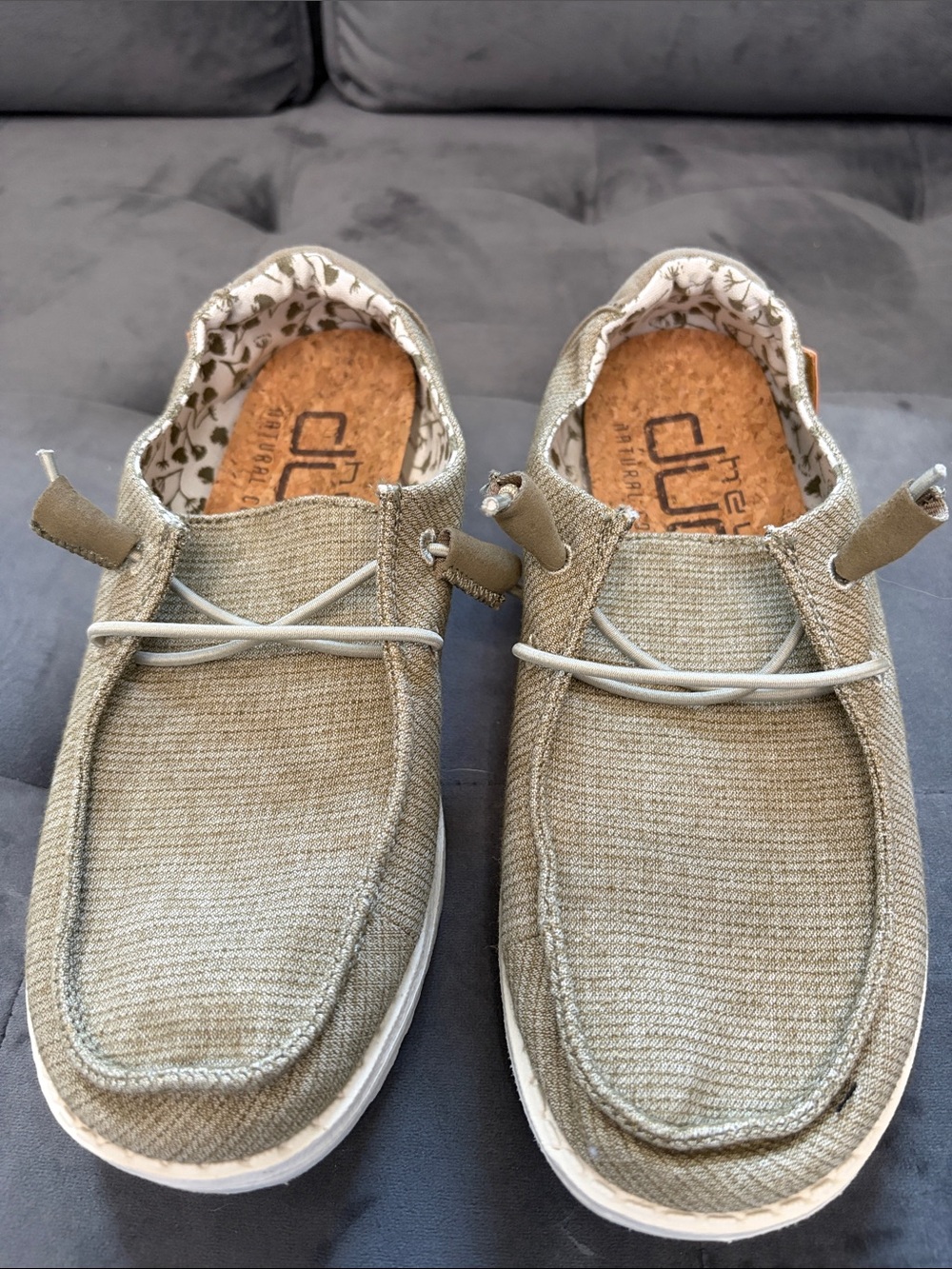 Hey Dude Women's Slip-On Loafers in Olive